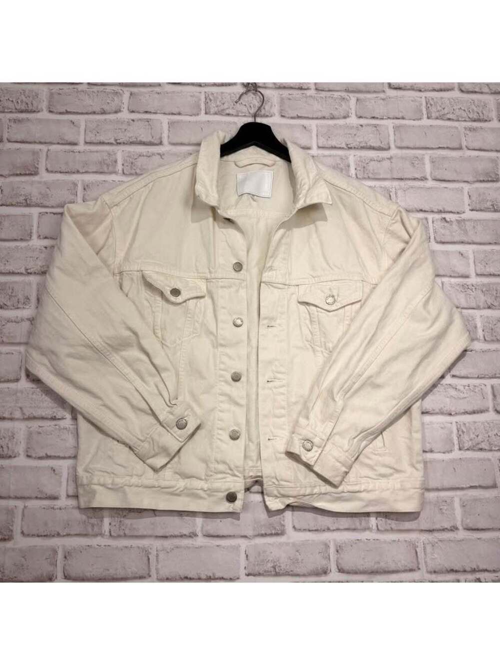 Denim Forum White Denim Jacket Women's M